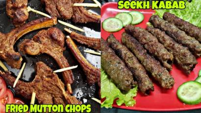 Perfect Mutton Dishes Chops & Seekh Kebab